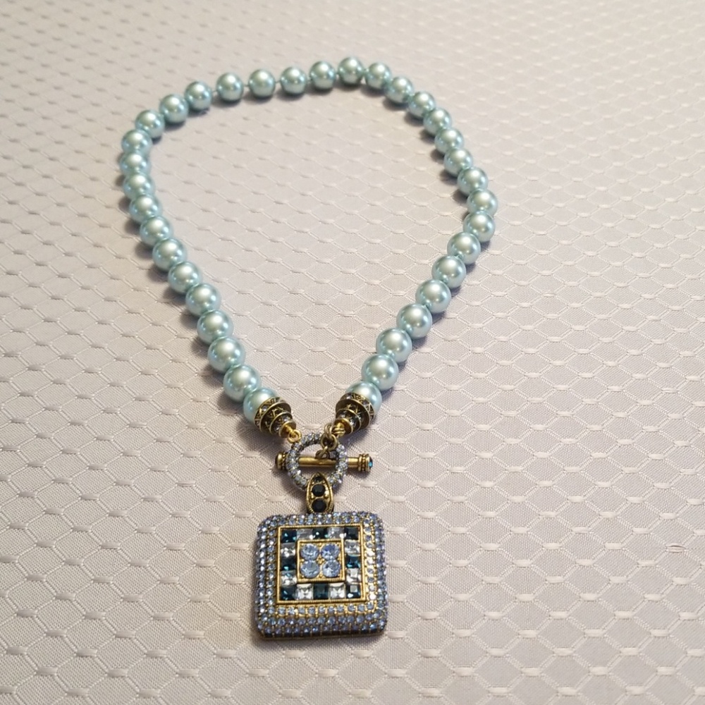 Heidi Daus Blue Tantalizing Necklace